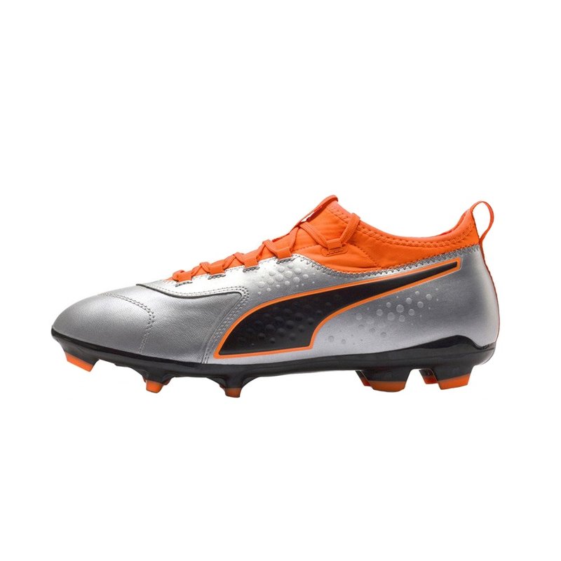 Ghete fotbal barbati Puma One 3 Leather FG Gri