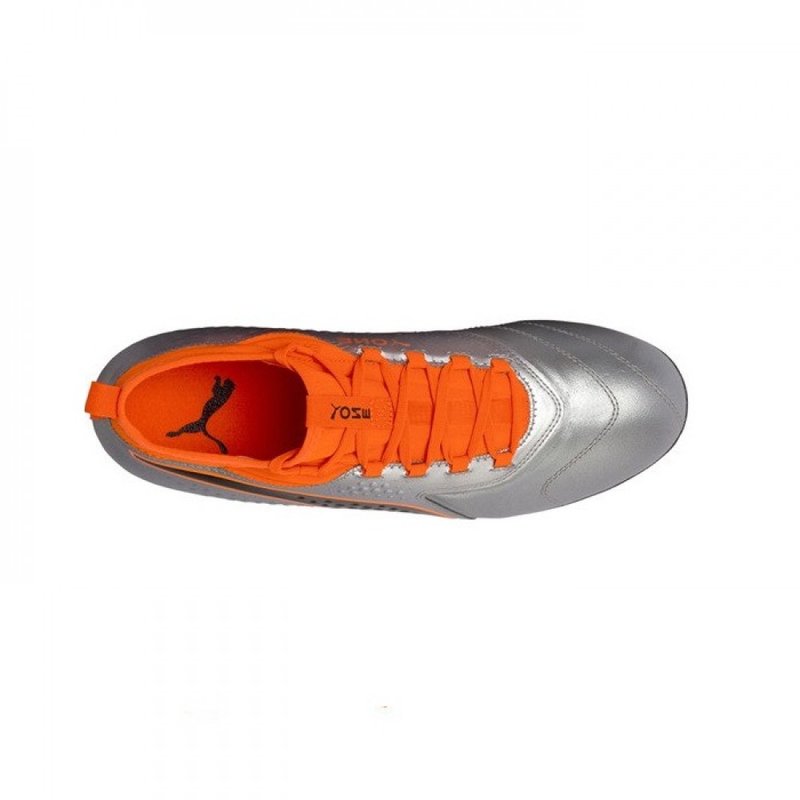 Ghete fotbal barbati Puma One 3 Leather FG Gri